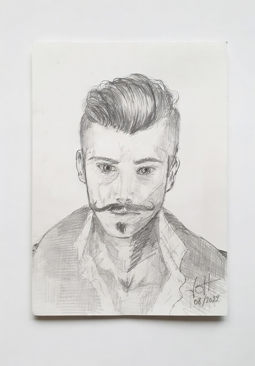 Autoportrait au crayon