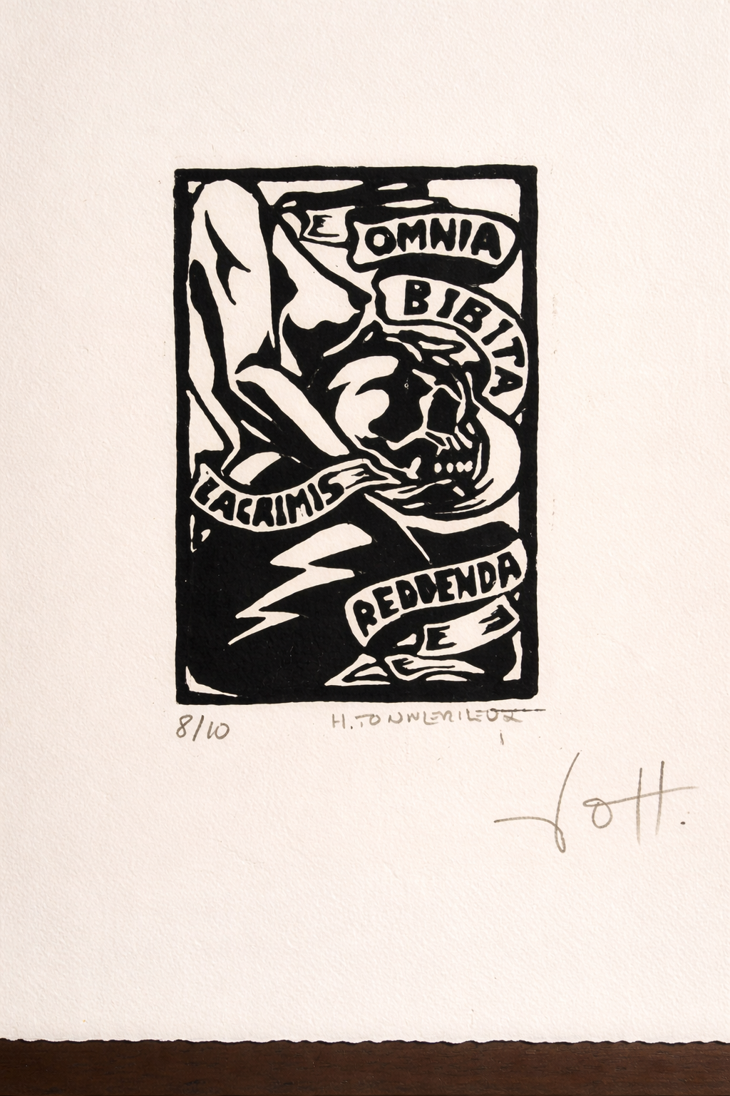 Omnia Bibita — linogravure